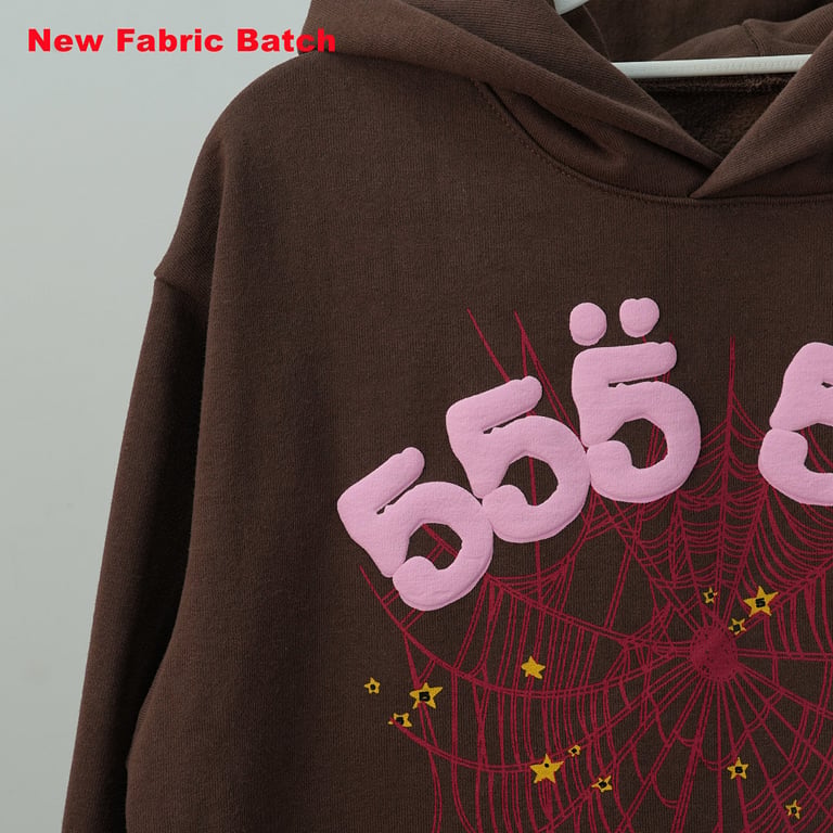 Sp5der Angel Number Hoodie Brown - 31
