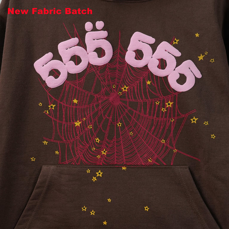 Sp5der Angel Number Hoodie Brown - 34