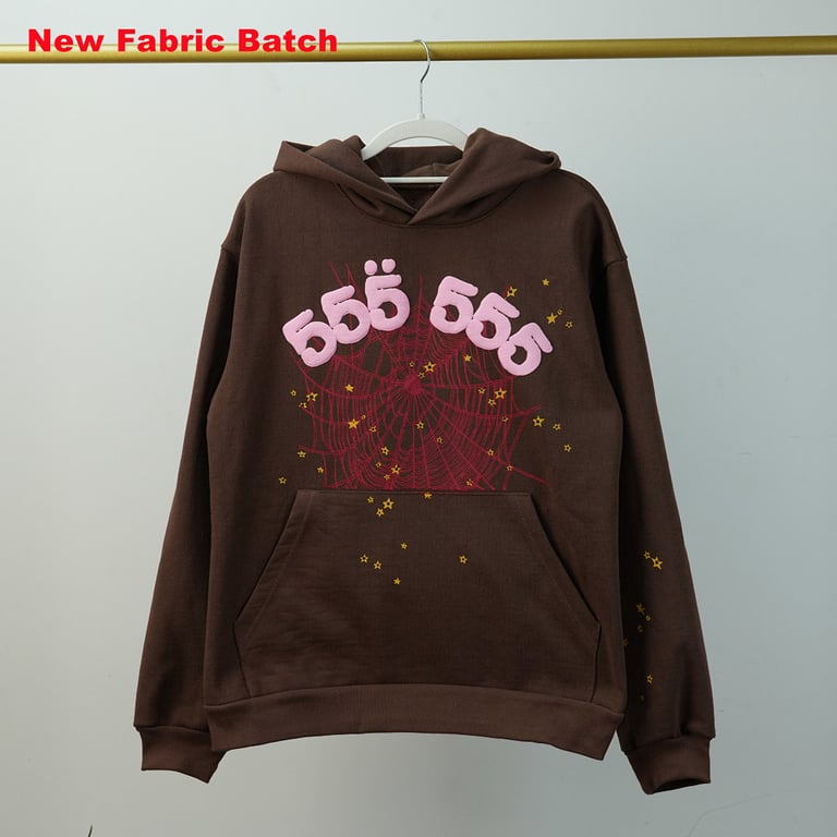 Sp5der Angel Number Hoodie Brown - 36