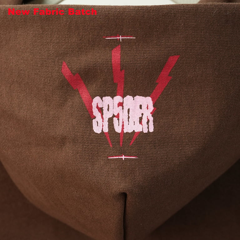 Sp5der Angel Number Hoodie Brown - 38