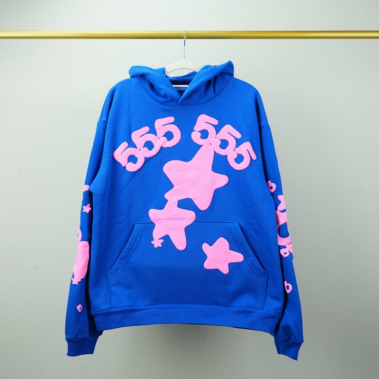 Sp5der Beluga Hoodie Blue - 13