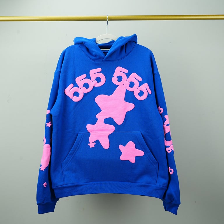 Sp5der Beluga Hoodie Blue - 14