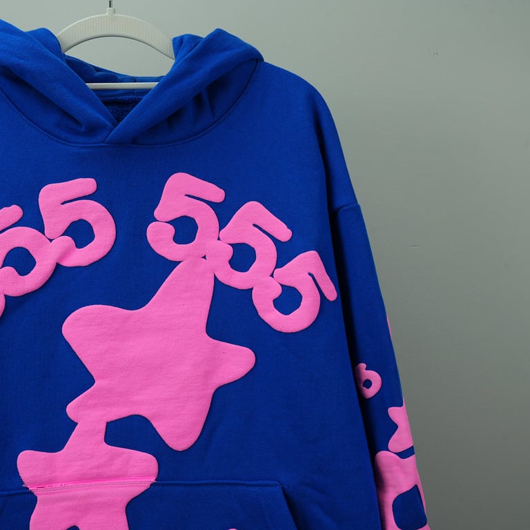 Sp5der Beluga Hoodie Blue - 3