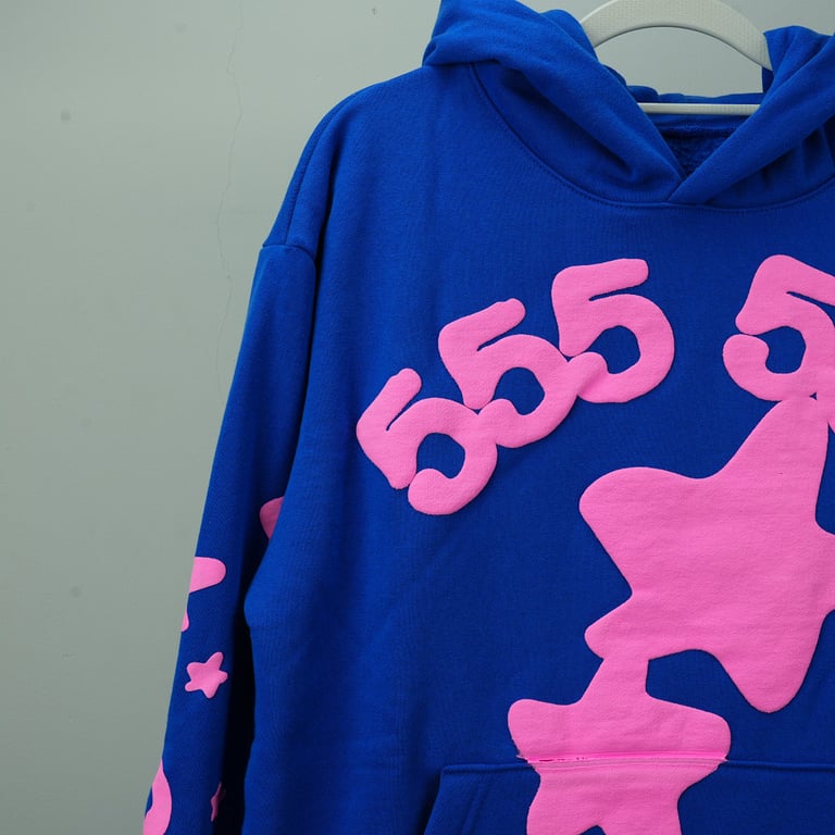 Sp5der Beluga Hoodie Blue - 4