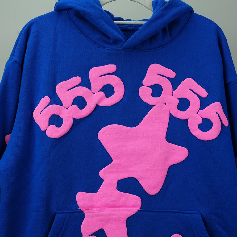 Sp5der Beluga Hoodie Blue - 5