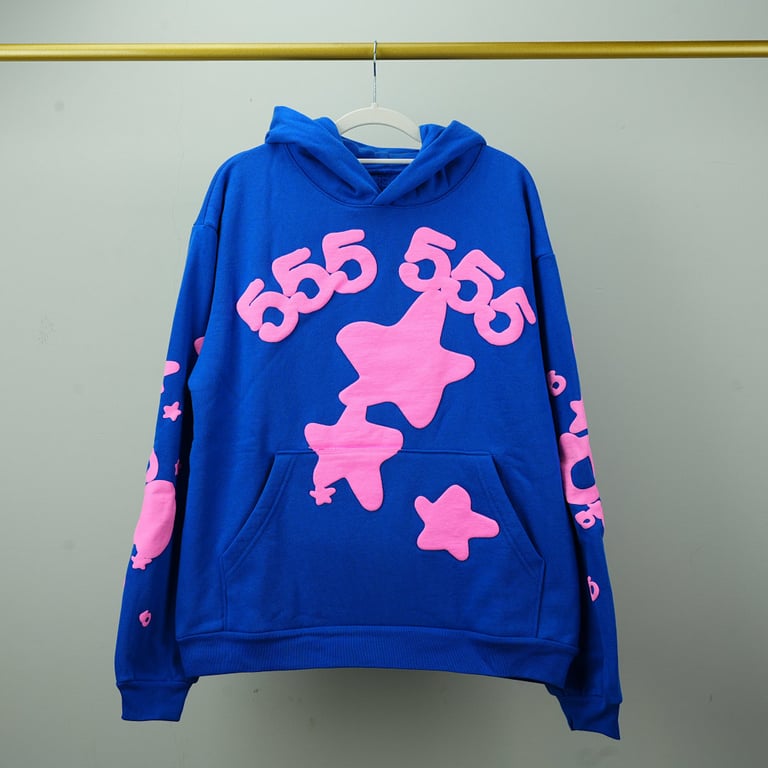 Sp5der Beluga Hoodie Blue - 7