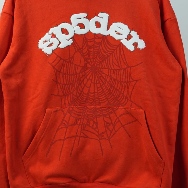 Sp5der Websuit Hoodie Orange - 11