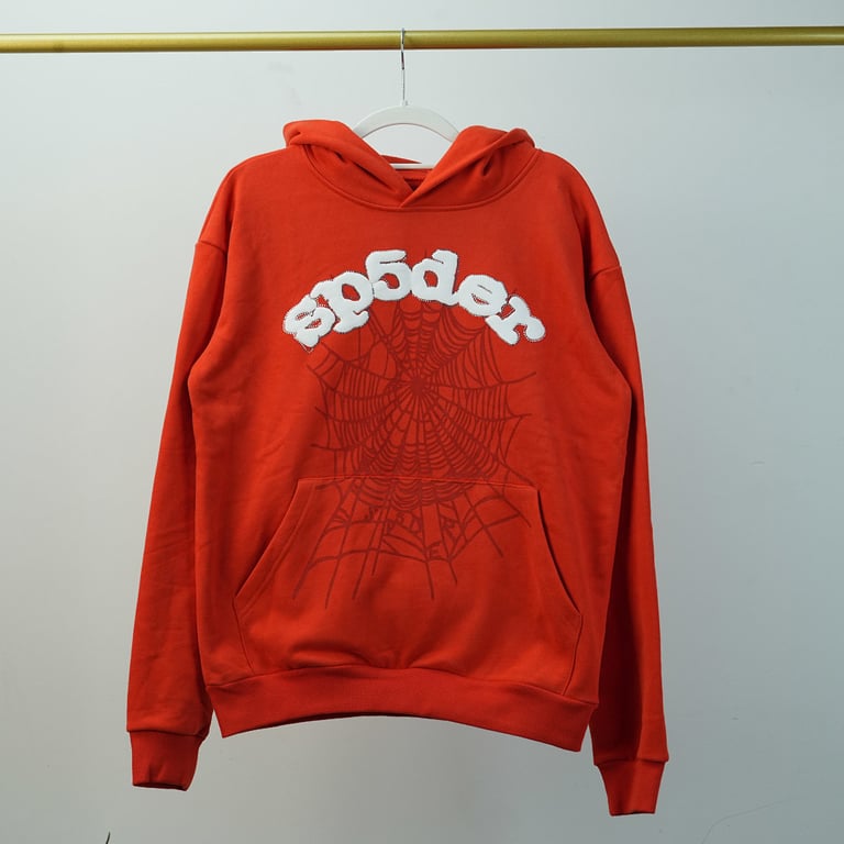 Sp5der Websuit Hoodie Orange - 13