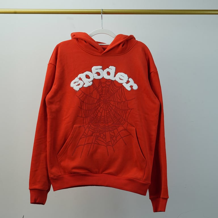 Sp5der Websuit Hoodie Orange - 14