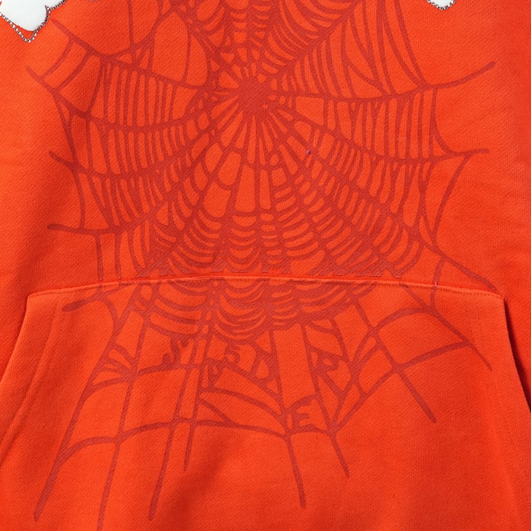 Sp5der Websuit Hoodie Orange - 19