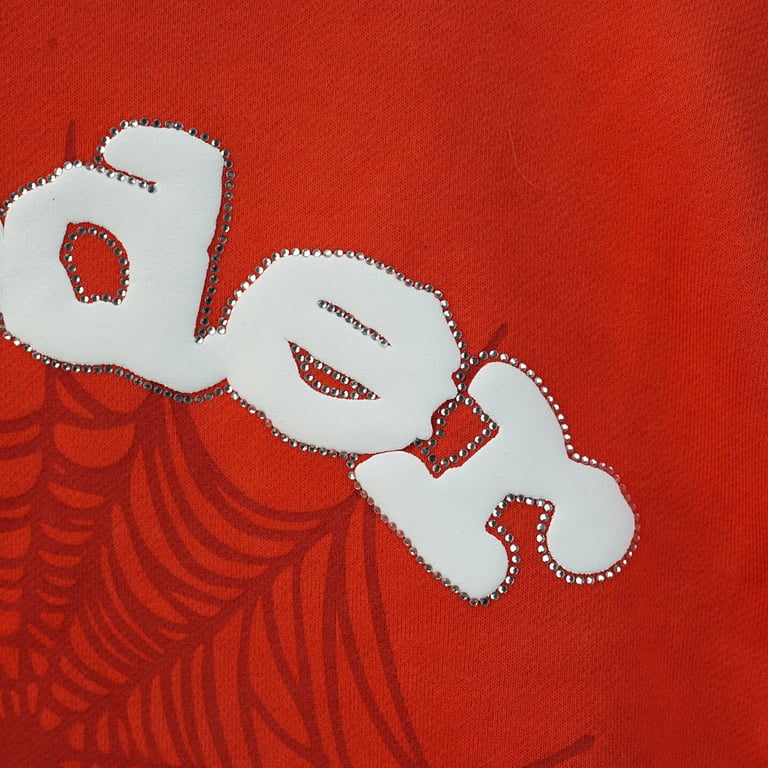 Sp5der Websuit Hoodie Orange - 3