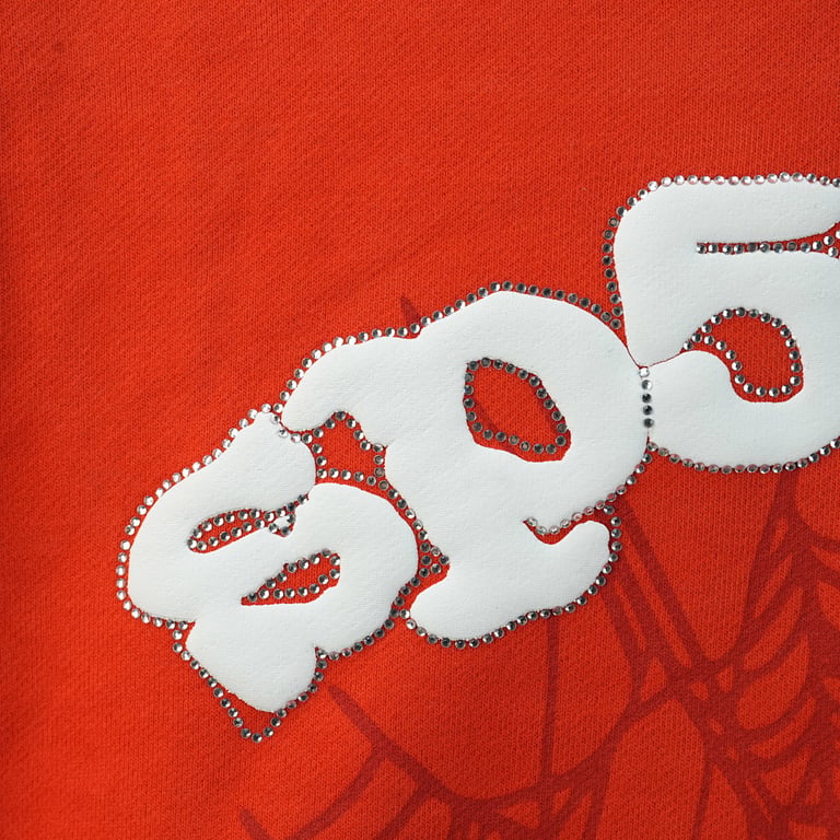Sp5der Websuit Hoodie Orange - 4