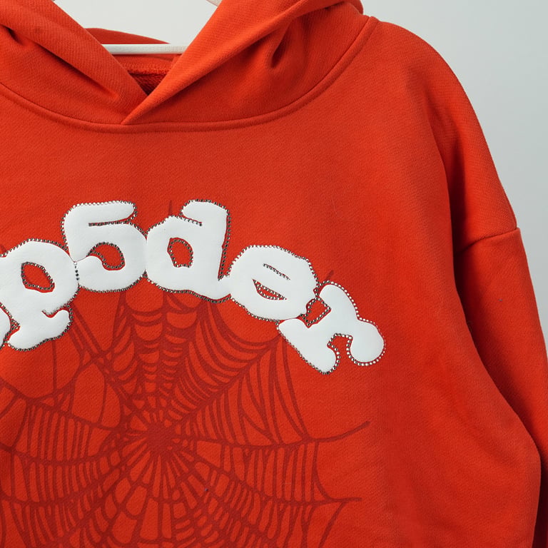 Sp5der Websuit Hoodie Orange - 5