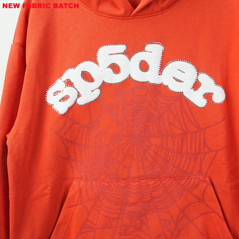 Sp5der Websuit Hoodie Orange - 42