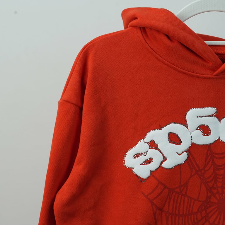 Sp5der Websuit Hoodie Orange - 6