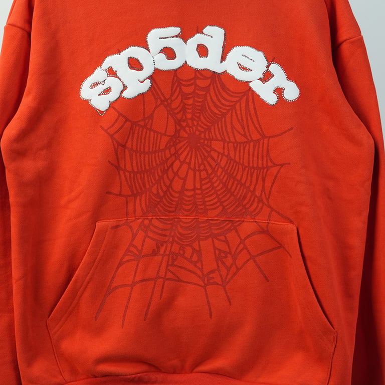 Sp5der Websuit Hoodie Orange - 10