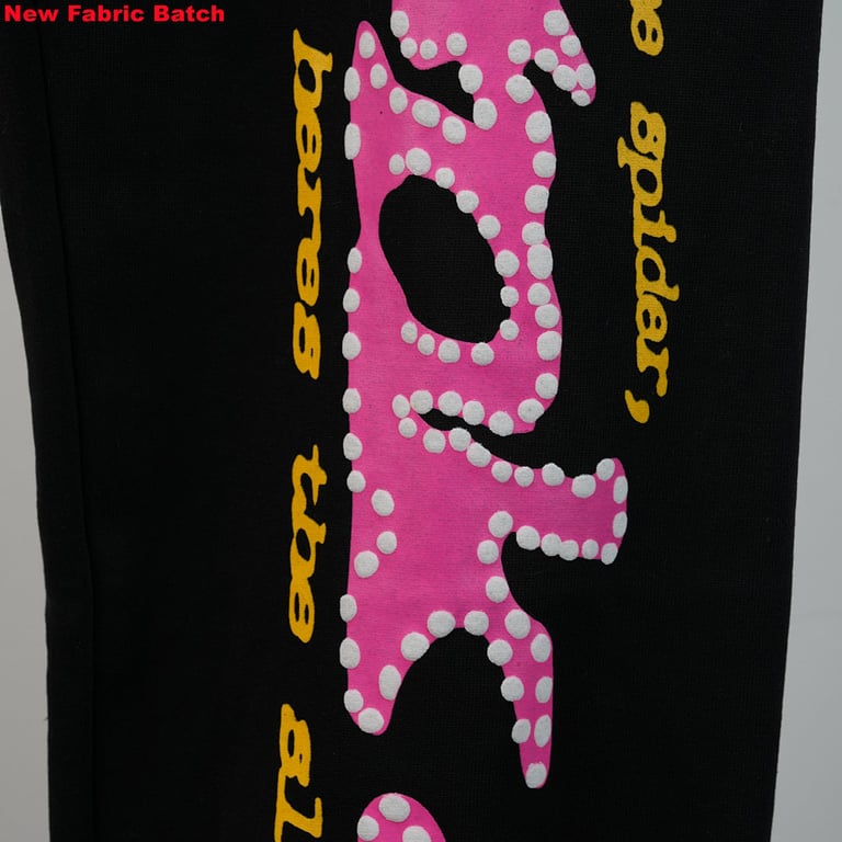 Sp5der P*NK Hoodie Black - 40