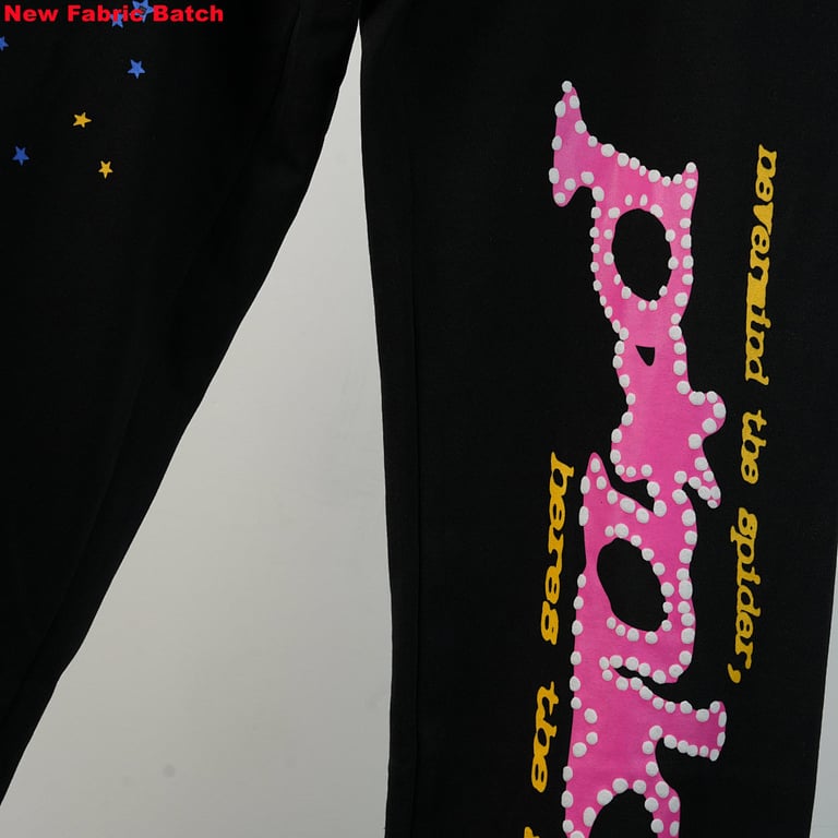 Sp5der P*NK Hoodie Black - 42