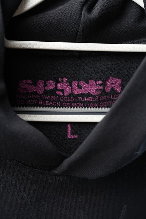 Sp5der P*NK Hoodie Black - 19