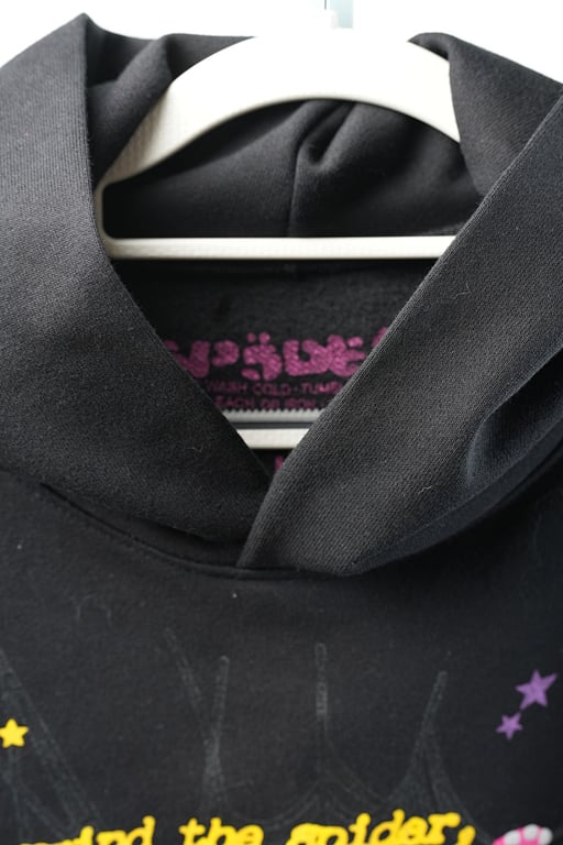 Sp5der P*NK Hoodie Black - 20