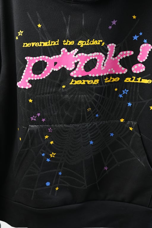 Sp5der P*NK Hoodie Black - 21