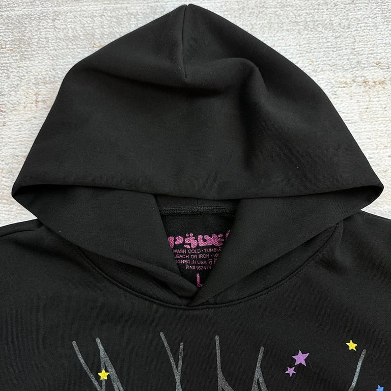 Sp5der P*NK Hoodie Black - 31