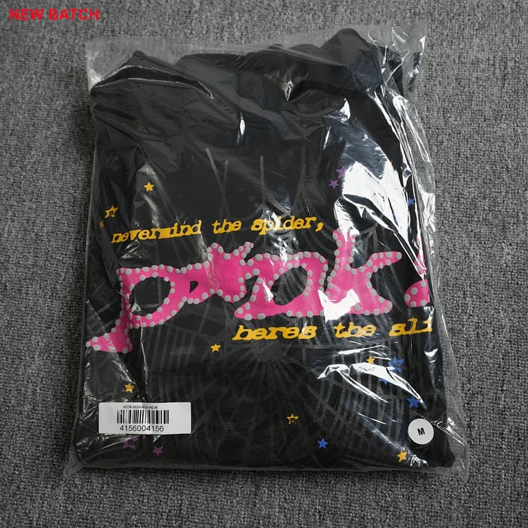 Sp5der P*NK Hoodie Black - 35