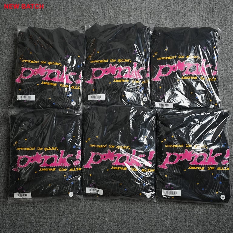 Sp5der P*NK Hoodie Black - 36
