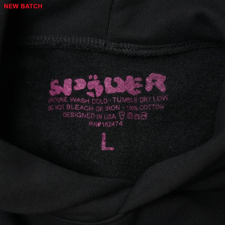 Sp5der P*NK Hoodie Black - 45