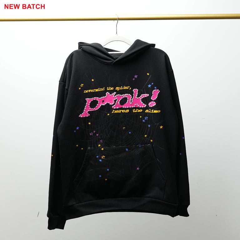 Sp5der P*NK Hoodie Black - 51