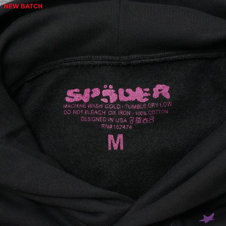 Sp5der P*NK Hoodie Black - 52