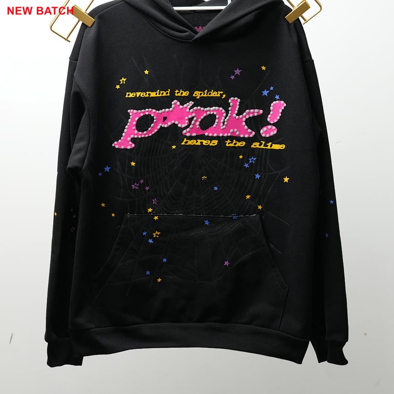 Sp5der P*NK Hoodie Black - 56
