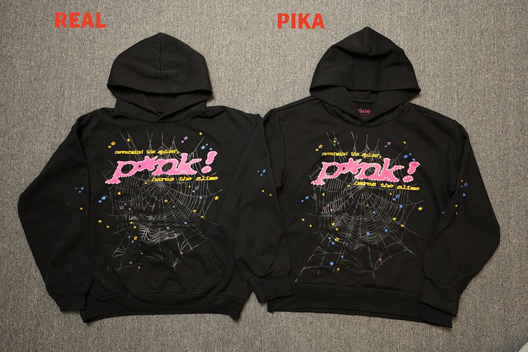 Sp5der P*NK Hoodie Black - 69