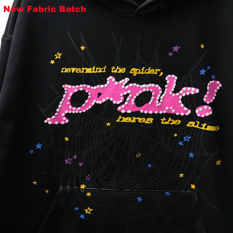 Sp5der P*NK Hoodie Black - 82