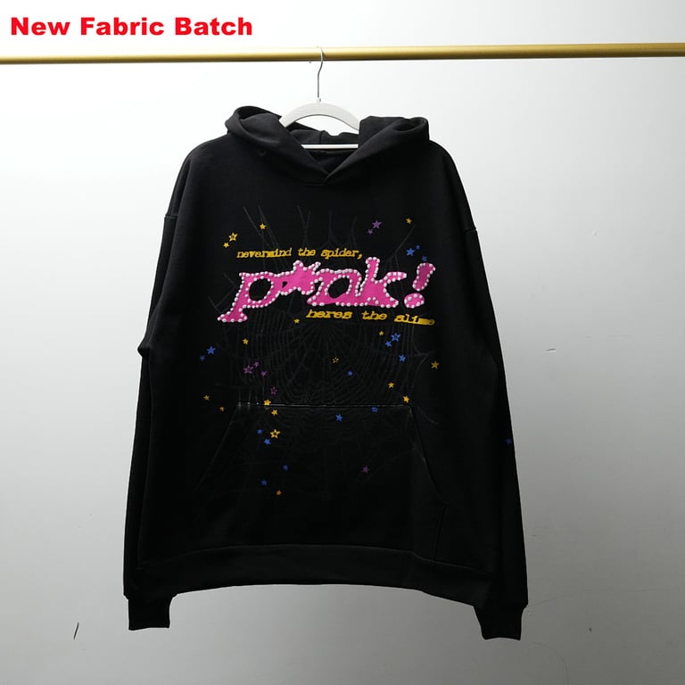 Sp5der P*NK Hoodie Black - 83