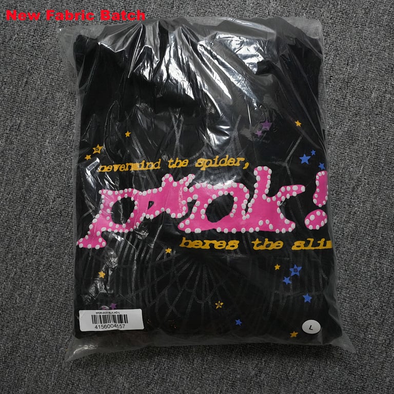 Sp5der P*NK Hoodie Black - 89