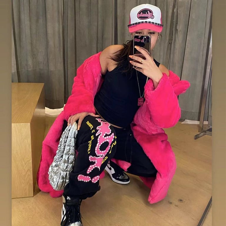 Sp5der P*NK Hoodie Black - 10