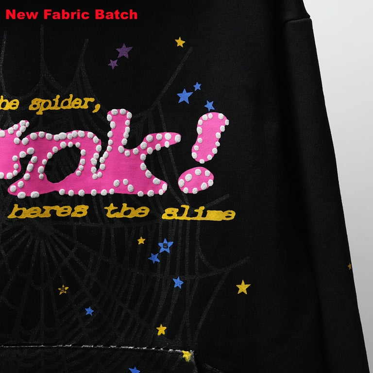 Sp5der P*NK Hoodie Black - 94