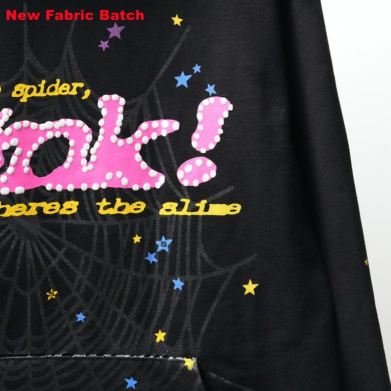 Sp5der P*NK Hoodie Black - 97