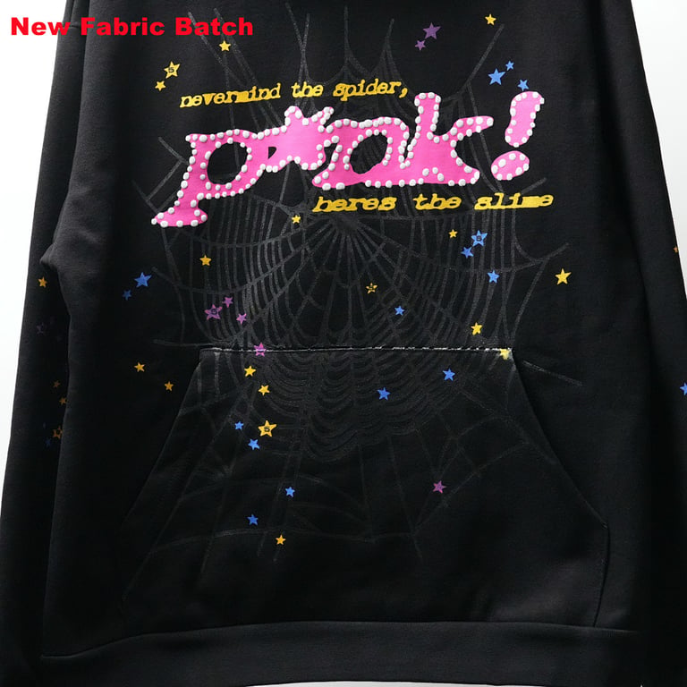 Sp5der P*NK Hoodie Black - 99