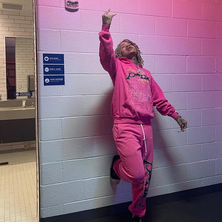 Sp5der P*NK Sweatpants Pink - 3