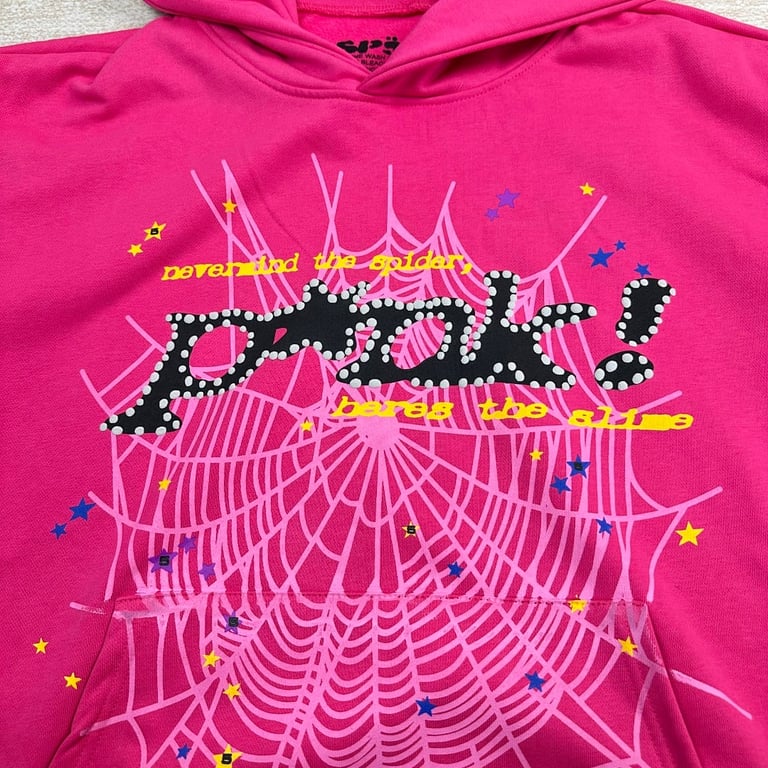 Sp5der P*NK Hoodie Pink - 16