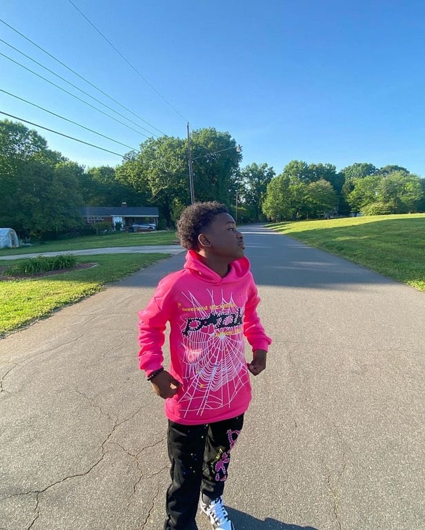 Sp5der P*NK Hoodie Pink - 35
