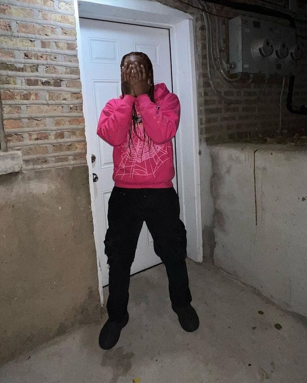 Sp5der P*NK Hoodie Pink - 36