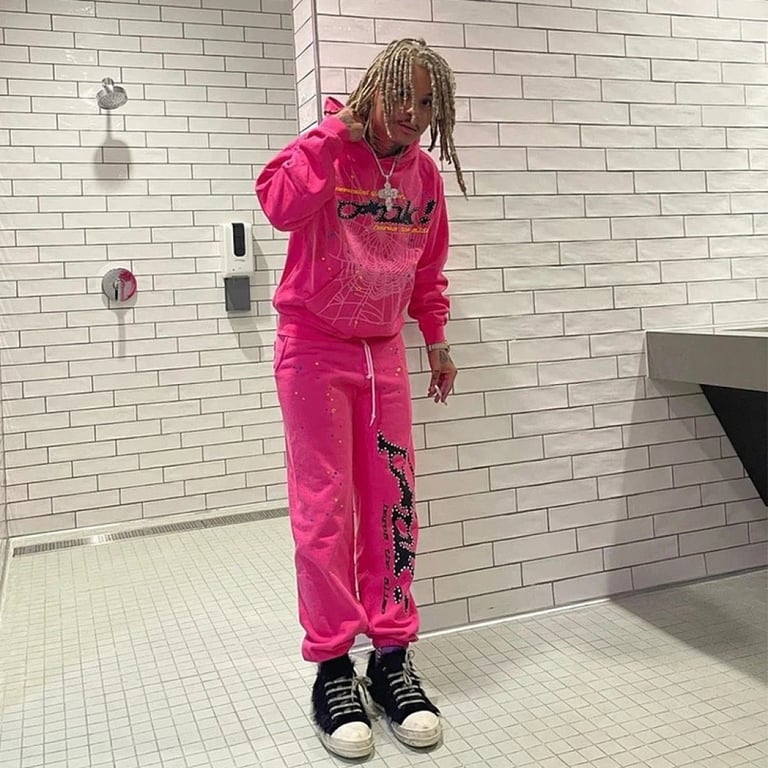 Sp5der P*NK Hoodie Pink - 8