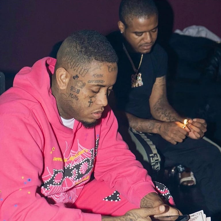Sp5der P*NK Hoodie Pink - 9