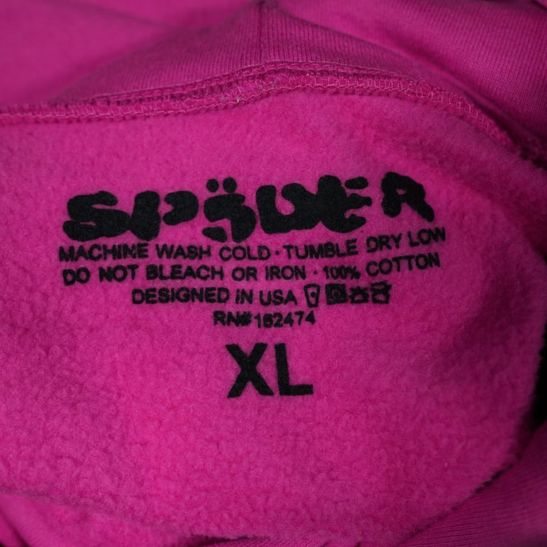 Sp5der P*NK Hoodie Pink - 93