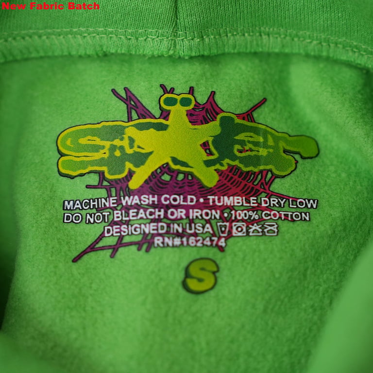 Sp5der Web Hoodie Slime Green - 11