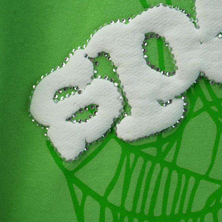 Sp5der Web Hoodie Slime Green - 32
