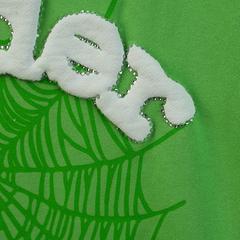 Sp5der Web Hoodie Slime Green - 33